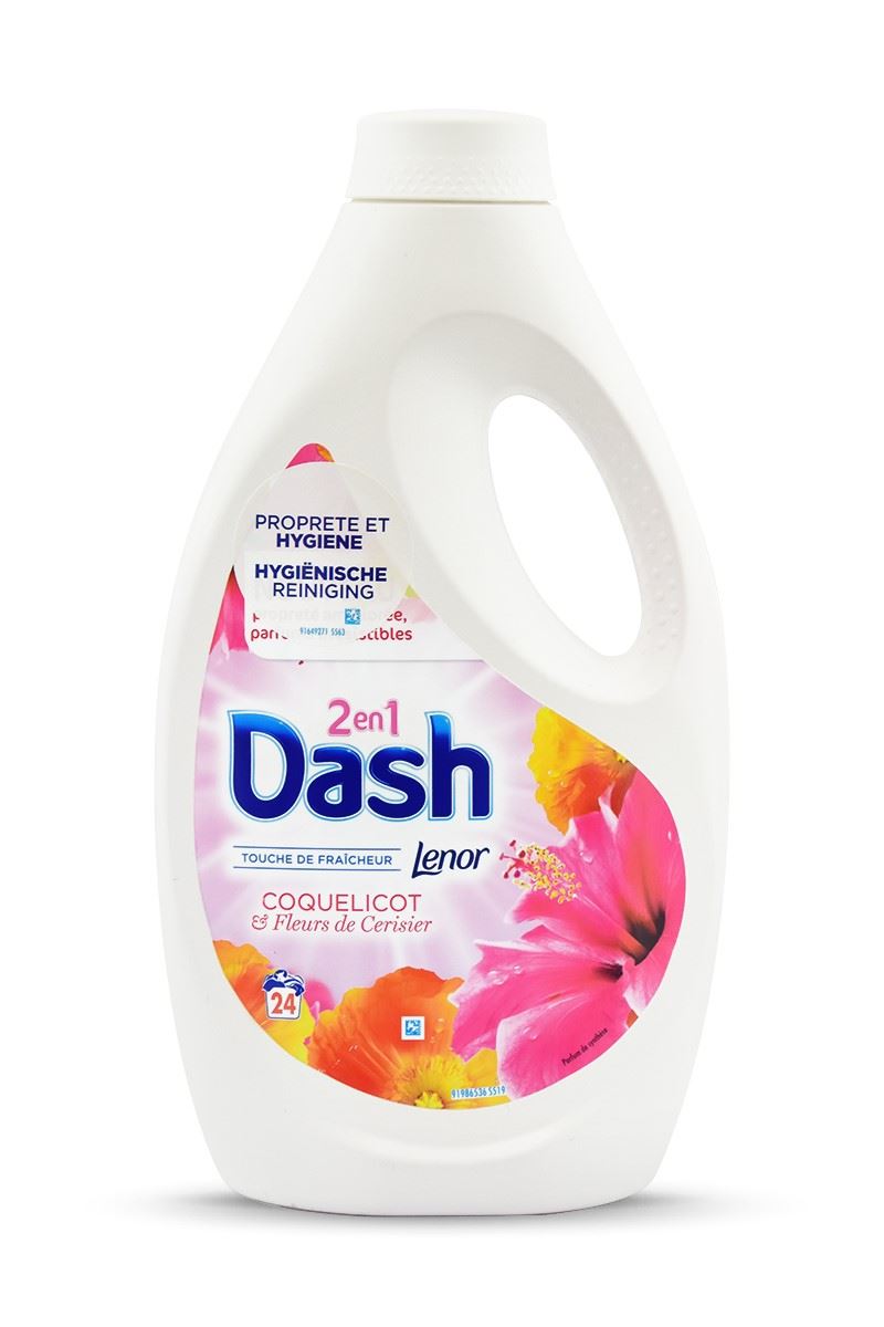 Dash 24 prania żel 2in1 Uniw. Coquelicot 1,32l