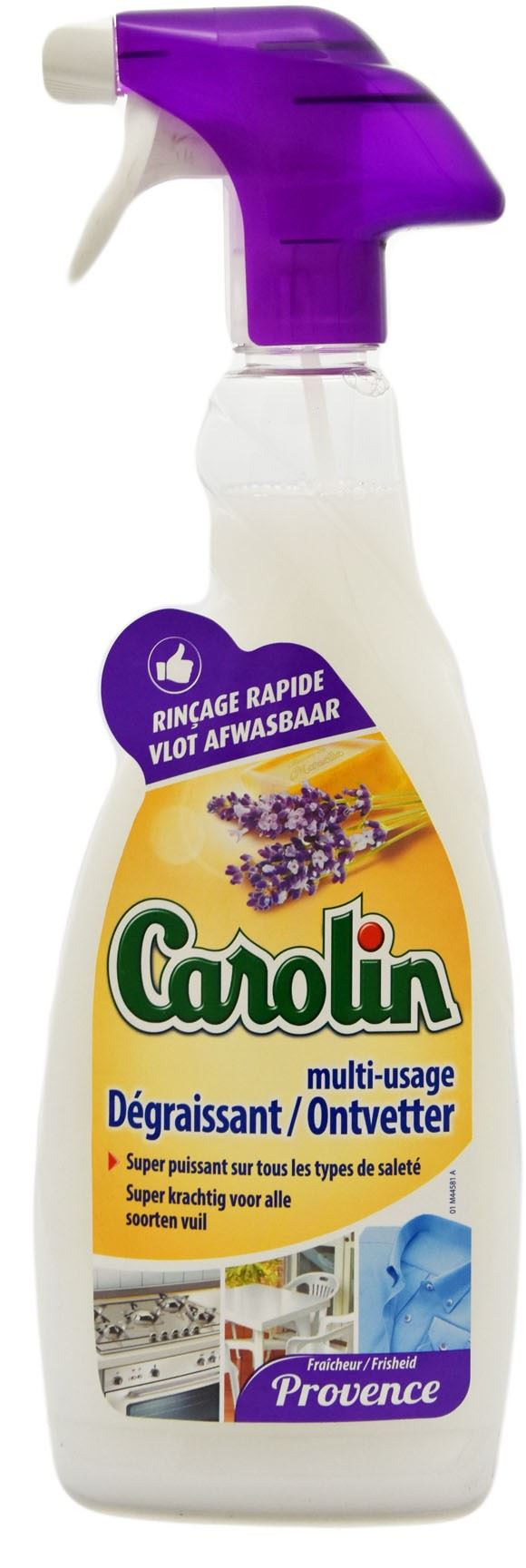 Carolin 650ml spray Degraissant Provence