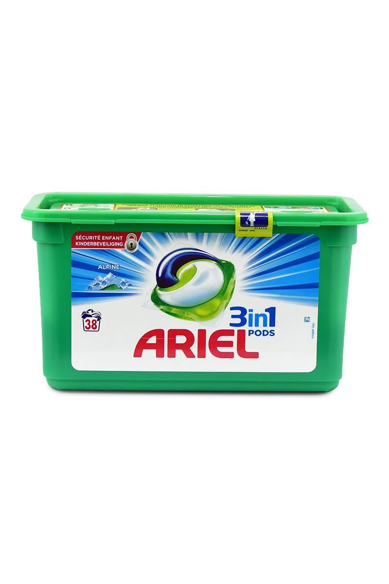 Ariel 38 prań kapsułki 3in1 Uniwersal Alpine
