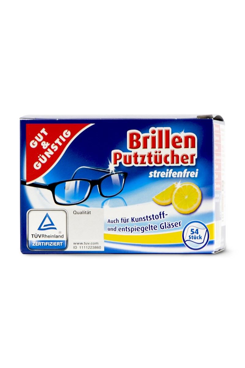 Gut&Gunstig chusteczki do okularów 54szt