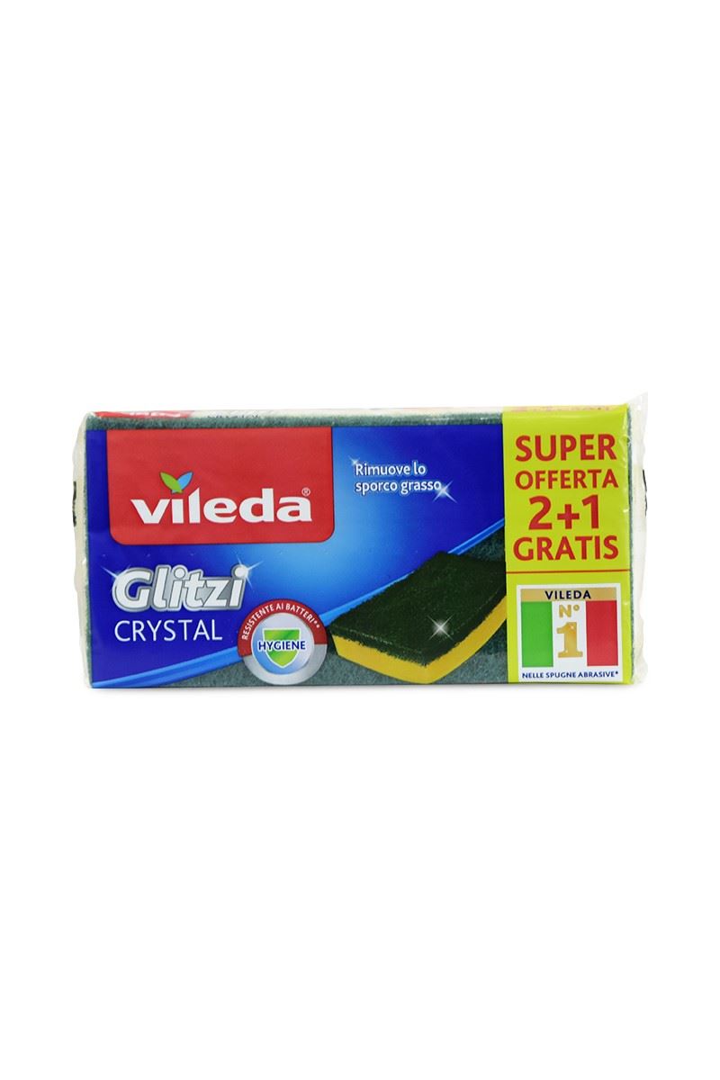 Vileda antybakteryjne gąbki do naczyń 2+1szt