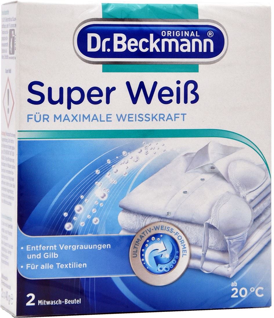 Dr Beckmann Super Weiss saszetki wybiel. 2x40g